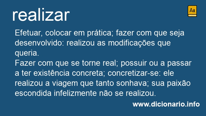 Significado de realizai