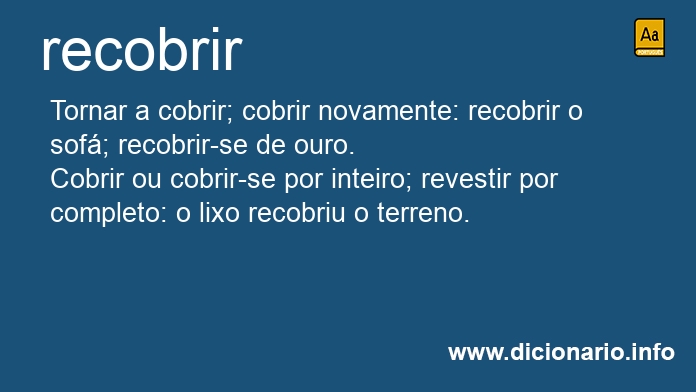 Significado de recobrisse