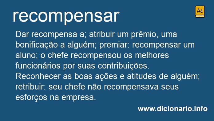 Significado de recompensariam