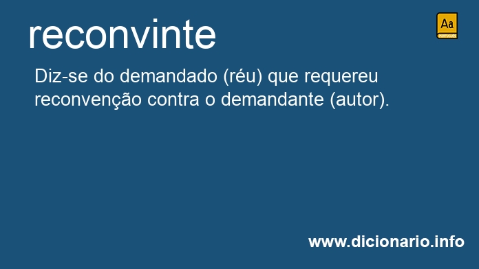 Significado de reconvintes