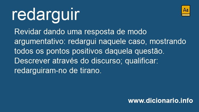 Significado de redarguiria