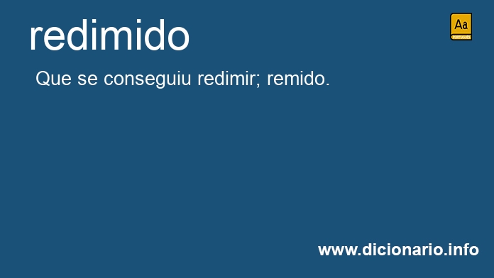 Significado de redimido