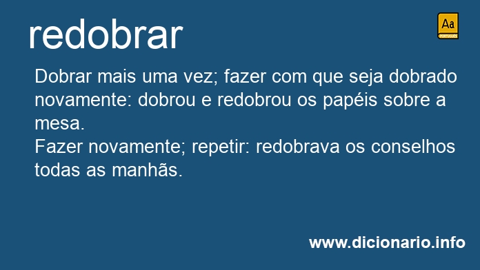 Significado de redobraras