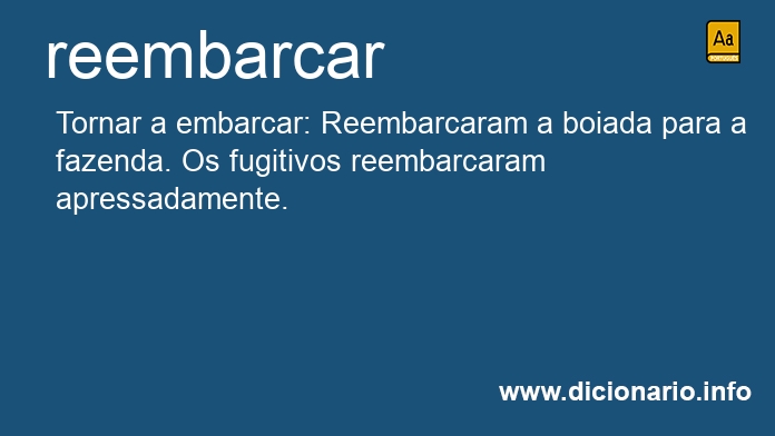 Significado de reembarcardes