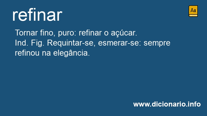 Significado de refinars