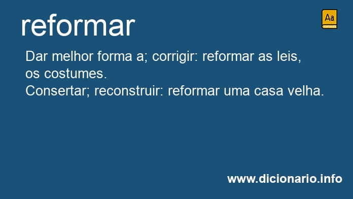 Significado de reformamos