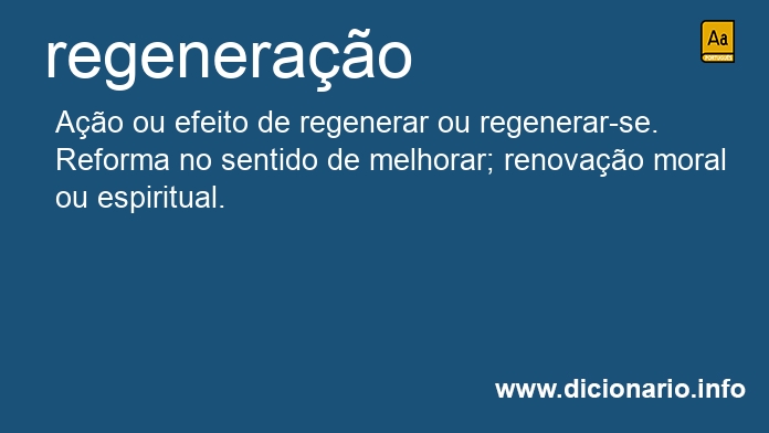 Significado de regeneraes