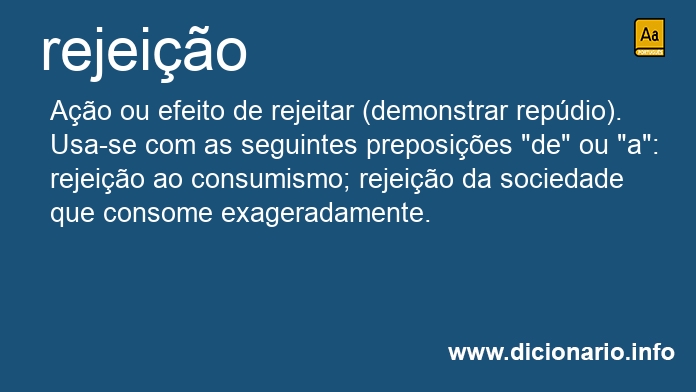 Significado de rejeio