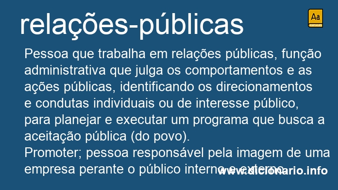 Significado de relaes-pblicas