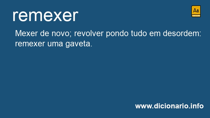 Significado de remexerdes