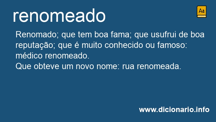 Significado de renomeado