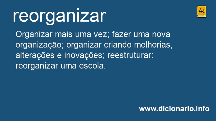 Significado de reorganizara