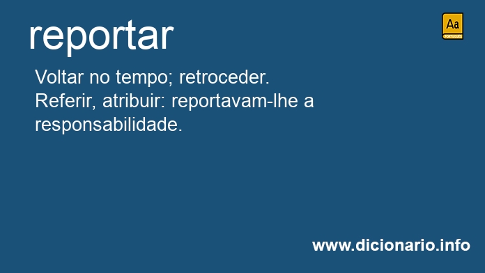 Significado de reportarei