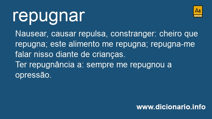 Significado de repugnares