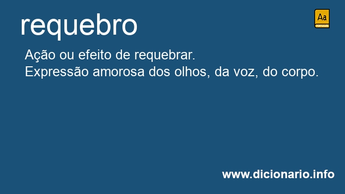 Significado de requebro