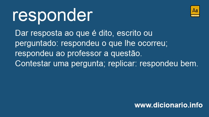 Significado de respondessem