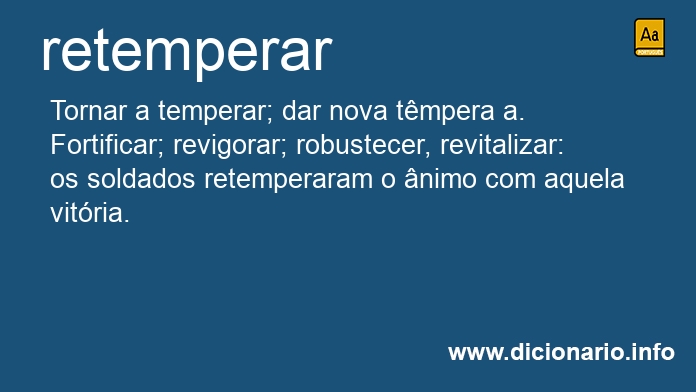 Significado de retemperam