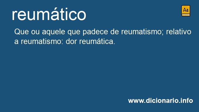 Significado de reumtica