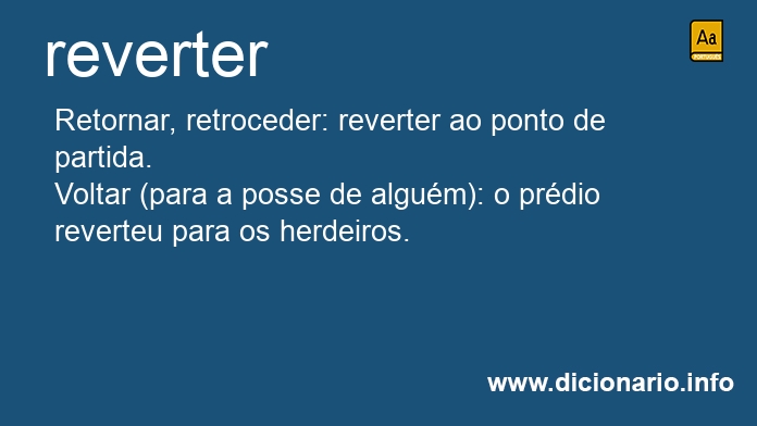 Significado de reverterdes