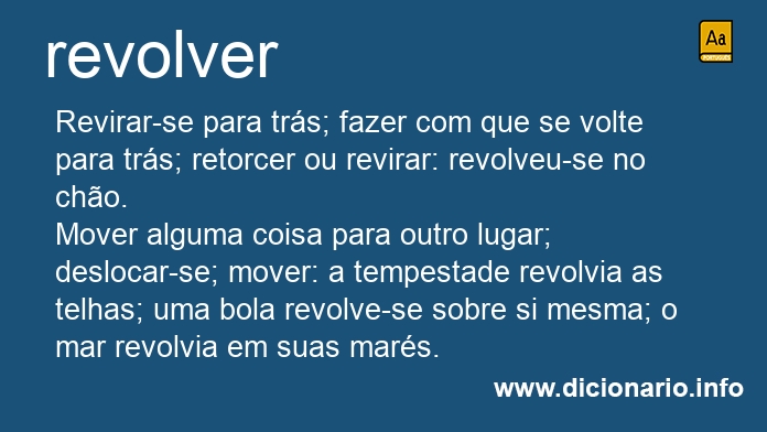 Significado de revolverei