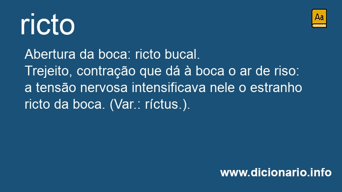 Significado de ricto