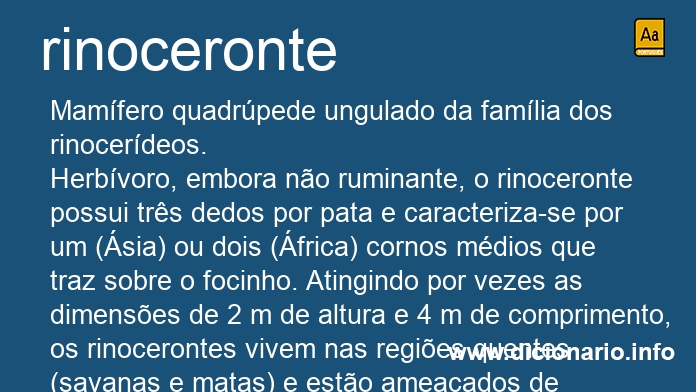 Significado de rinocerontes