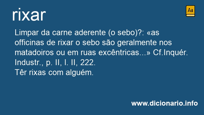 Significado de rixei