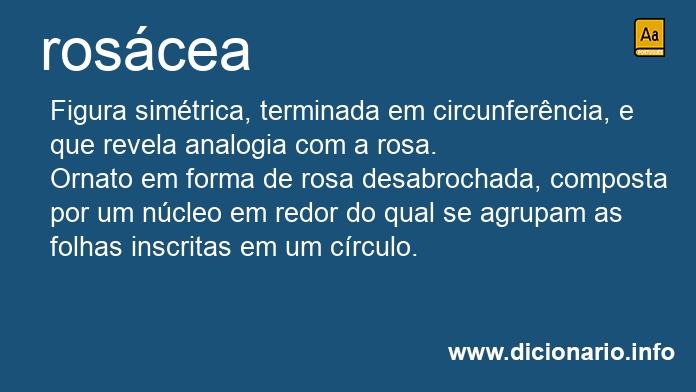 Significado de roscea