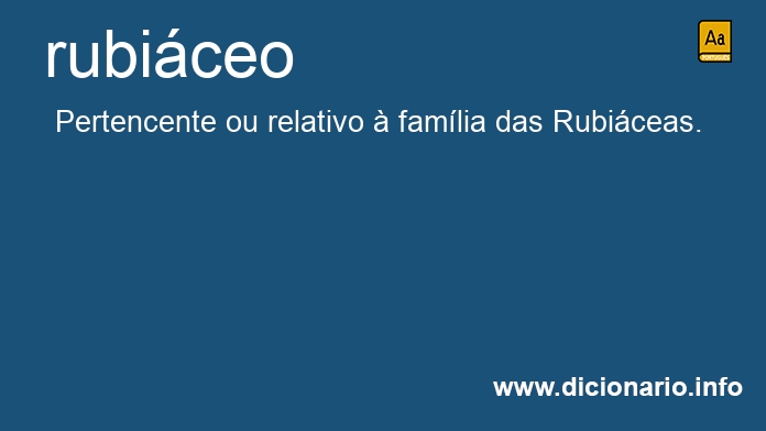 Significado de rubiceo