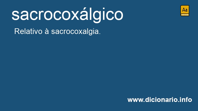 Significado de sacrocoxlgico