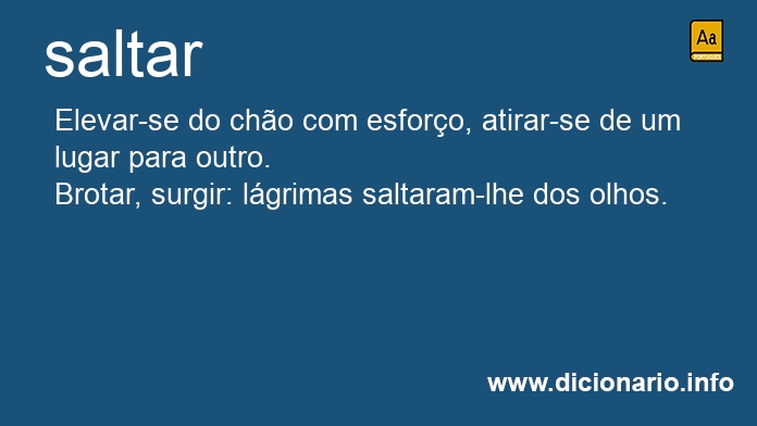 Significado de saltar