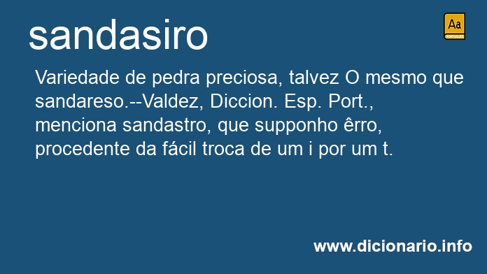 Significado de sandasiro