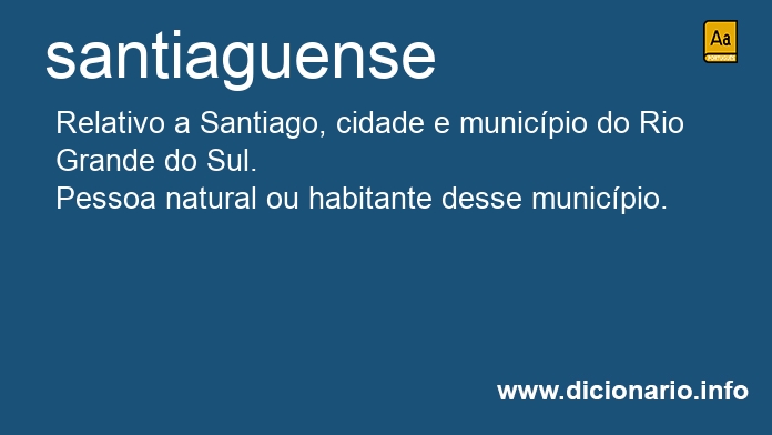 Significado de santiaguense