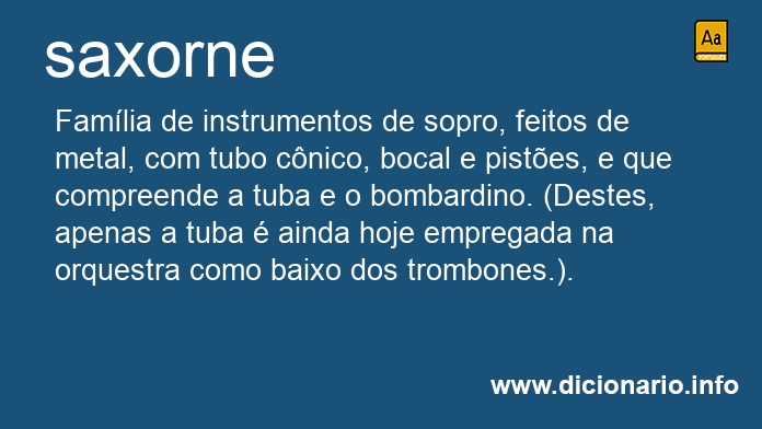 Significado de saxorne