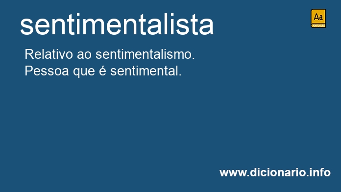 Significado de sentimentalista