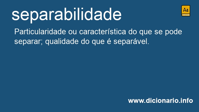 Significado de separabilidade