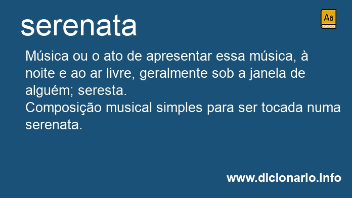 Significado de serenatas