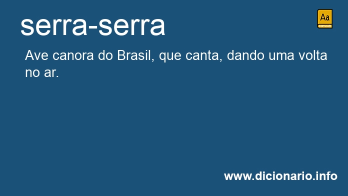 Significado de serra-serra