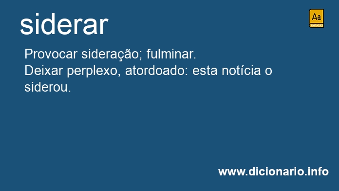 Significado de siderai