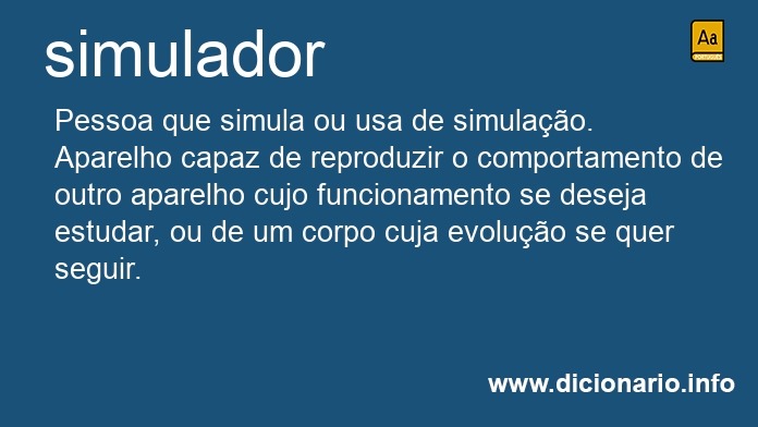 Significado de simuladora