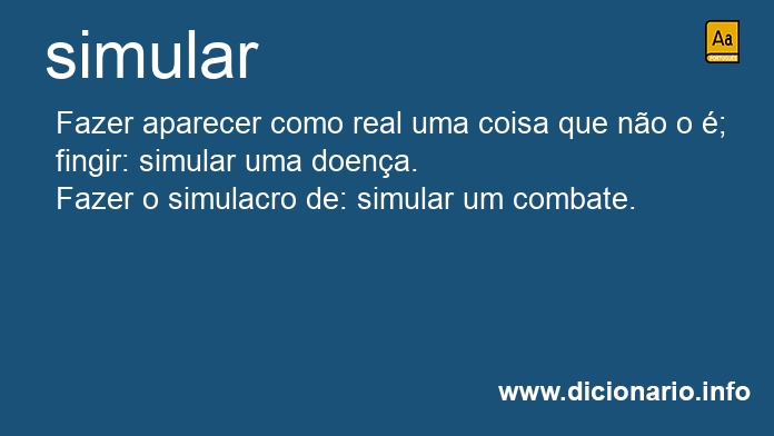 Significado de simularíamos