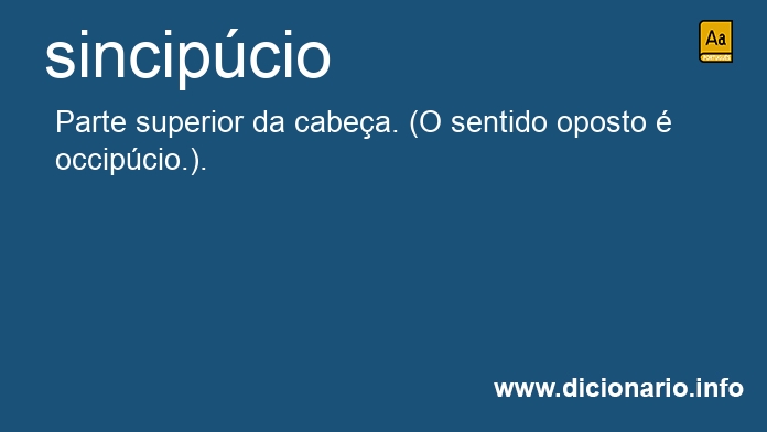 Significado de sincipcio