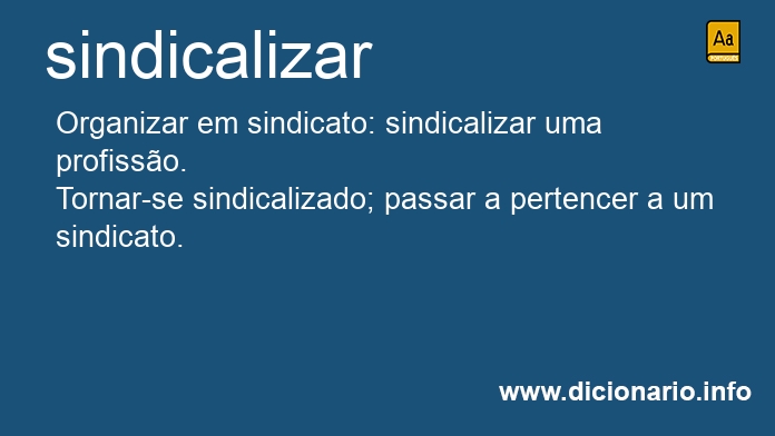 Significado de sindicalizssemos