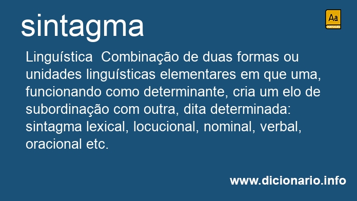 Significado de sintagmas