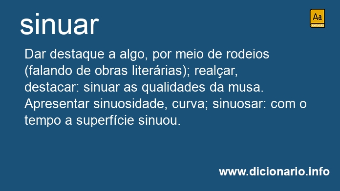 Significado de sinuara