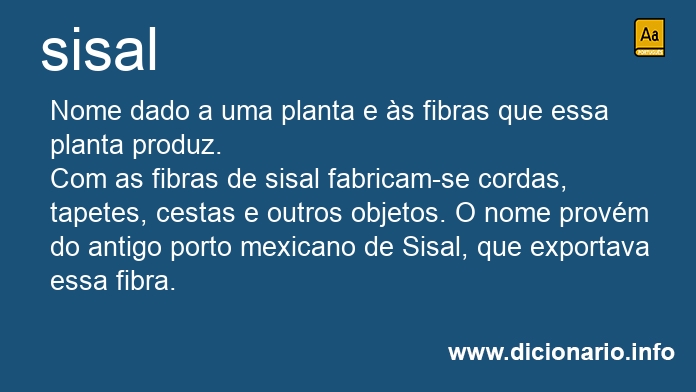 Significado de sisal