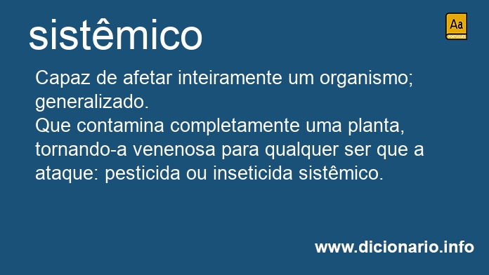 Significado de sistmicos