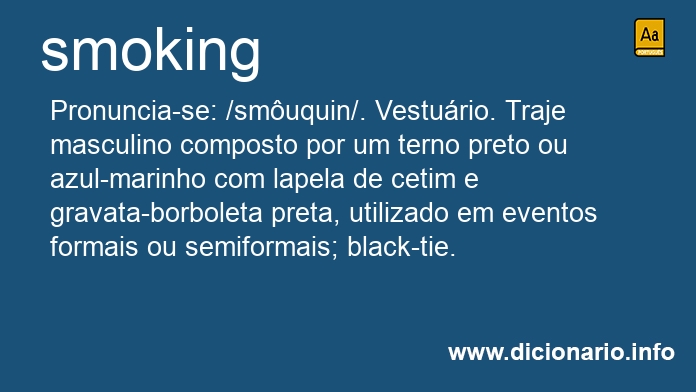 Significado de smoking