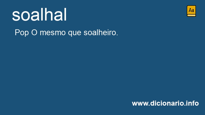 Significado de soalhal