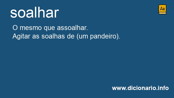 Significado de soalhou